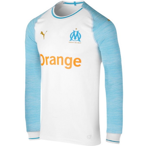 Maillot Football Marseille Domicile ML 2018-19 Blanc